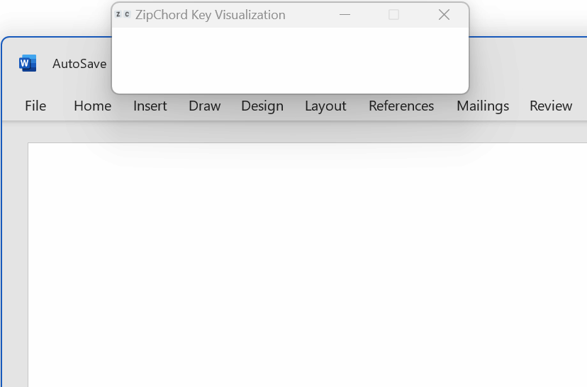 ZipChord typing demo